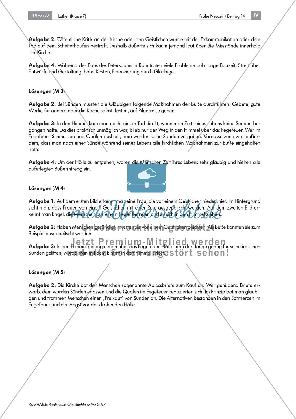 Luther und die Reformation: Unzufriedenheit mit der Kirche Preview 7
