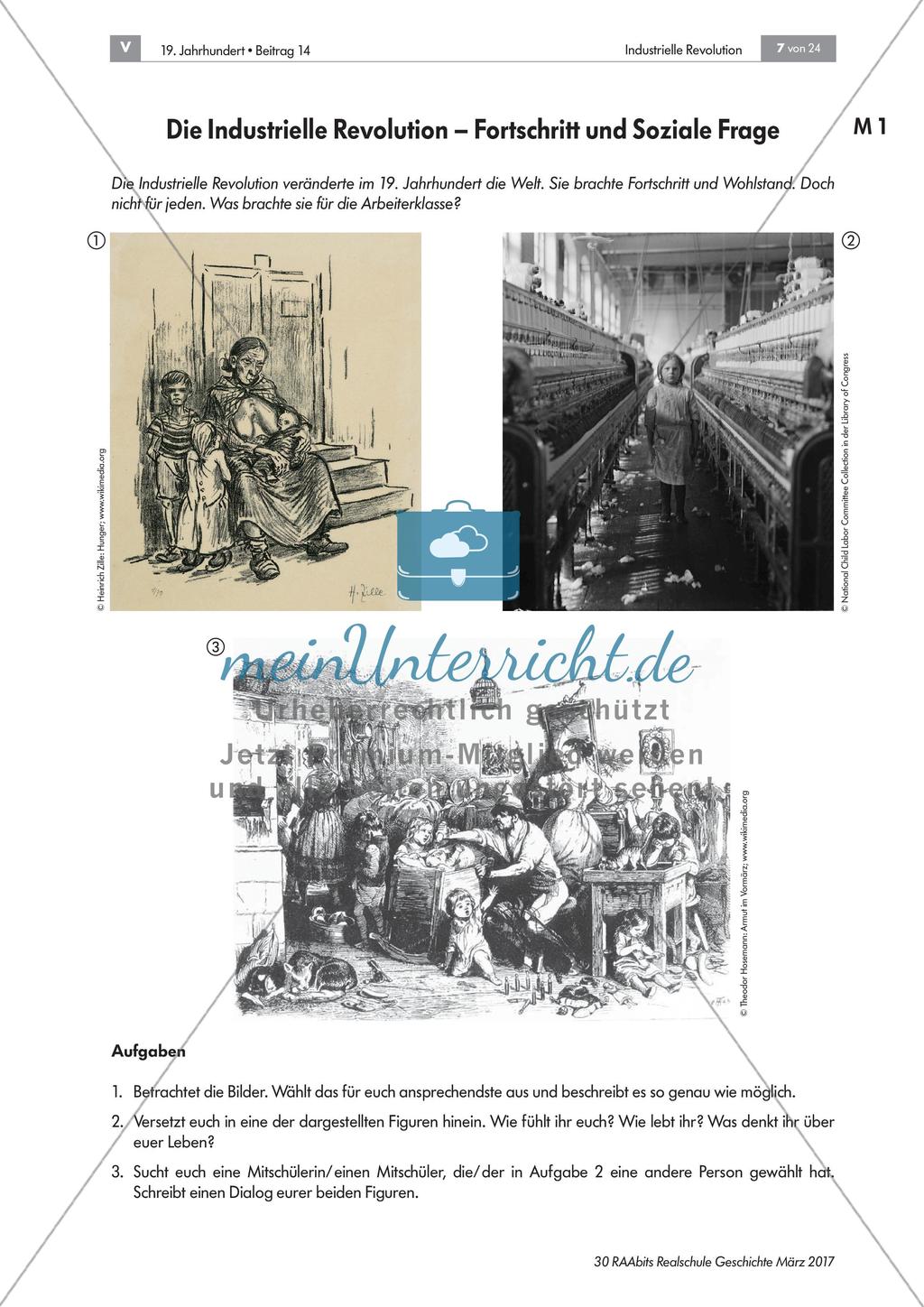 Die industrielle Revolution: Fortschritt und Soziale Frage Preview 1