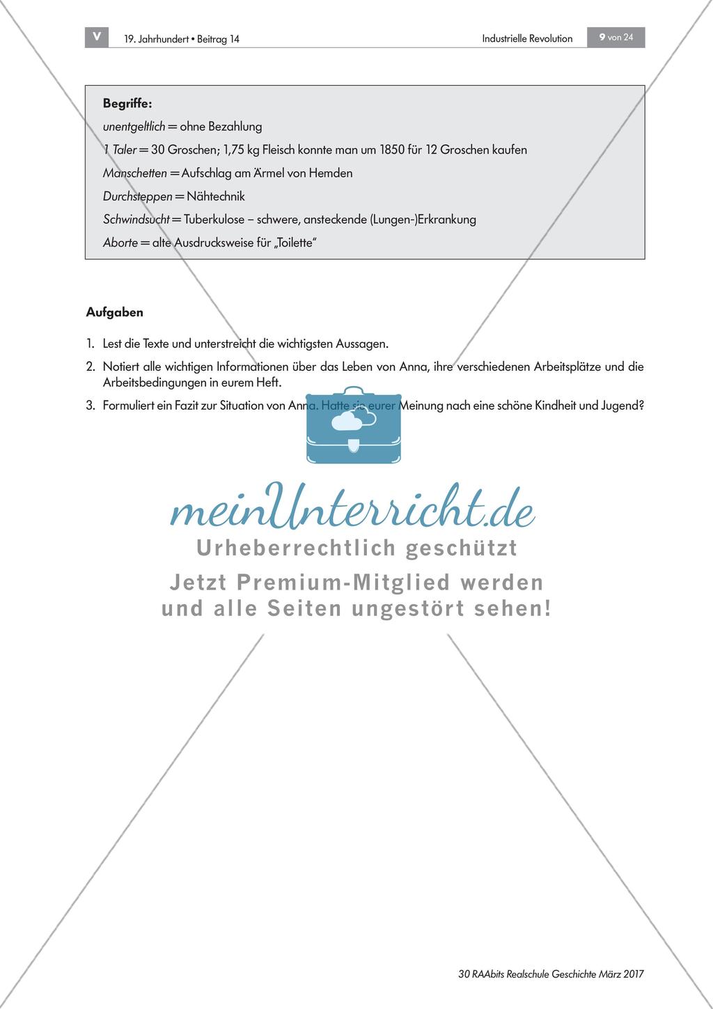 Die industrielle Revolution: Fortschritt und Soziale Frage Preview 3