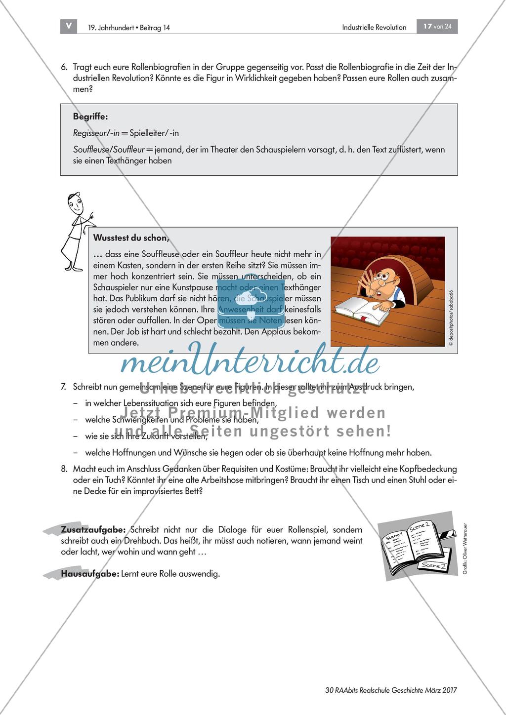 Industrielle Revolution: Vorbereitung eines Rollenspiels Preview 2