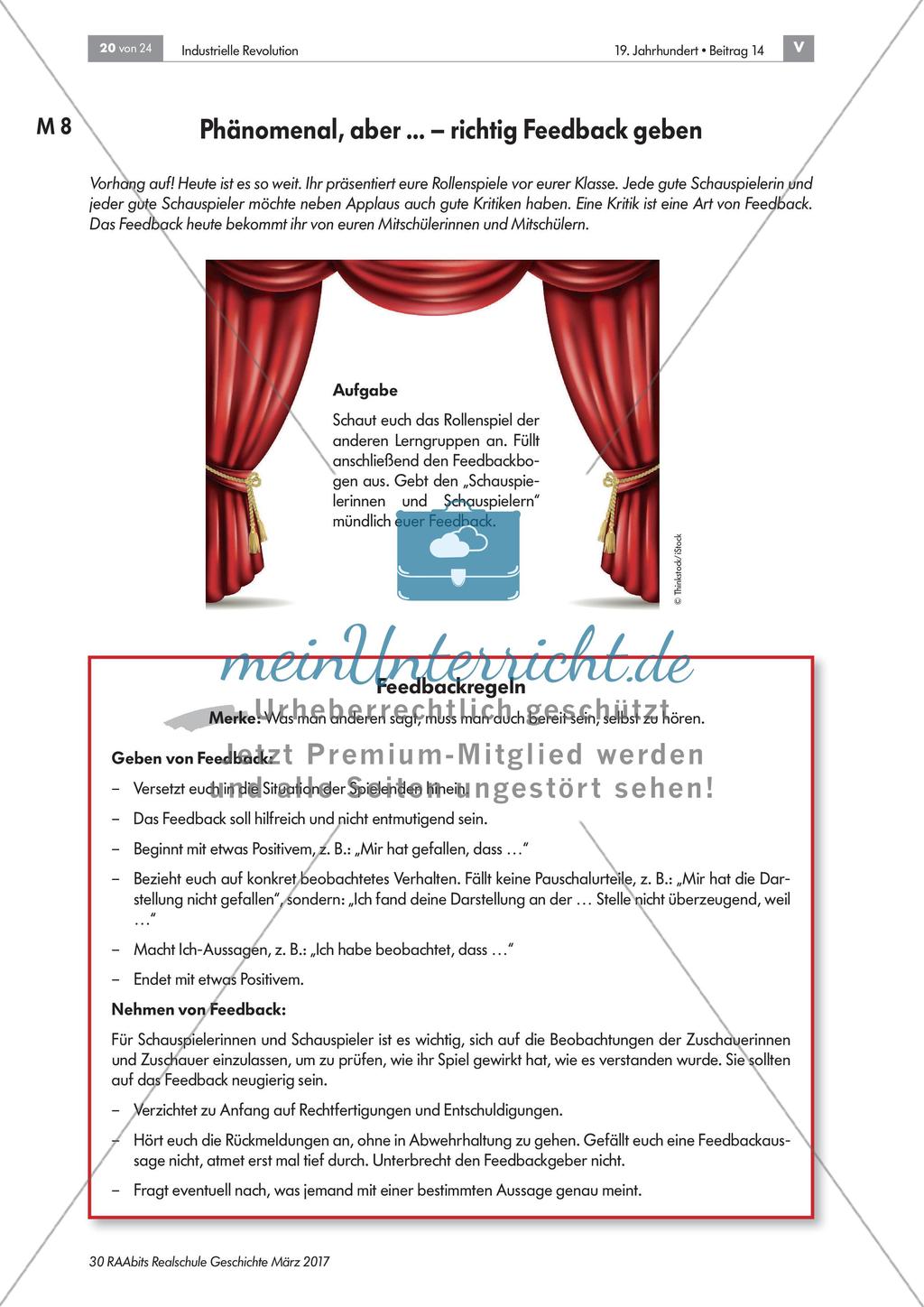 Industrielle Revolution: Präsentation des Rollenspiels Preview 2