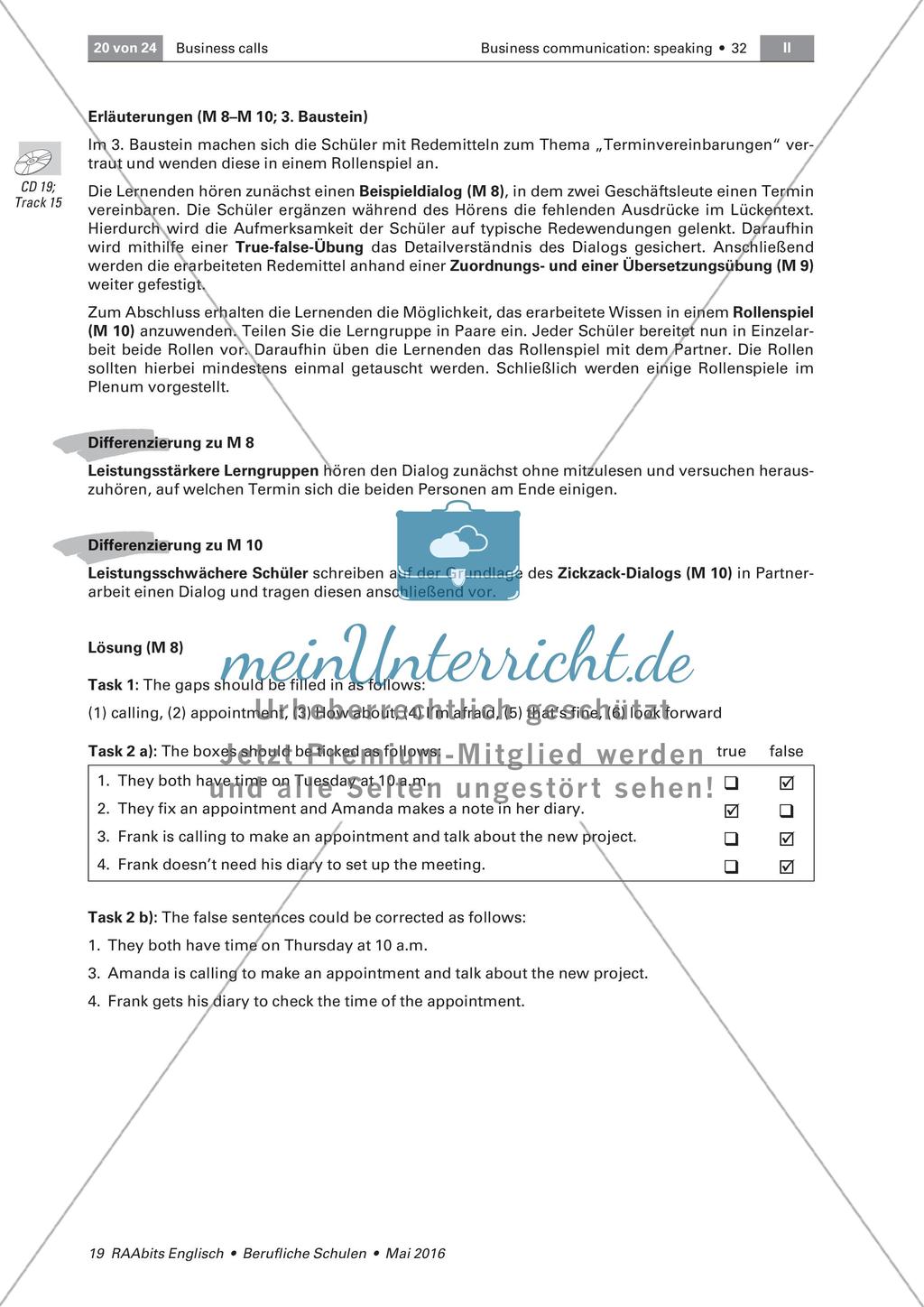 Telephone skills - Making appointments Preview 4
