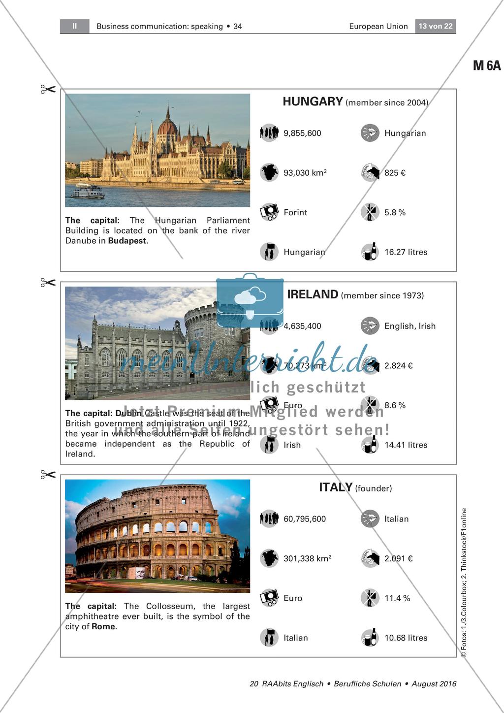 European Union - Member states and Country fact cards Preview 10