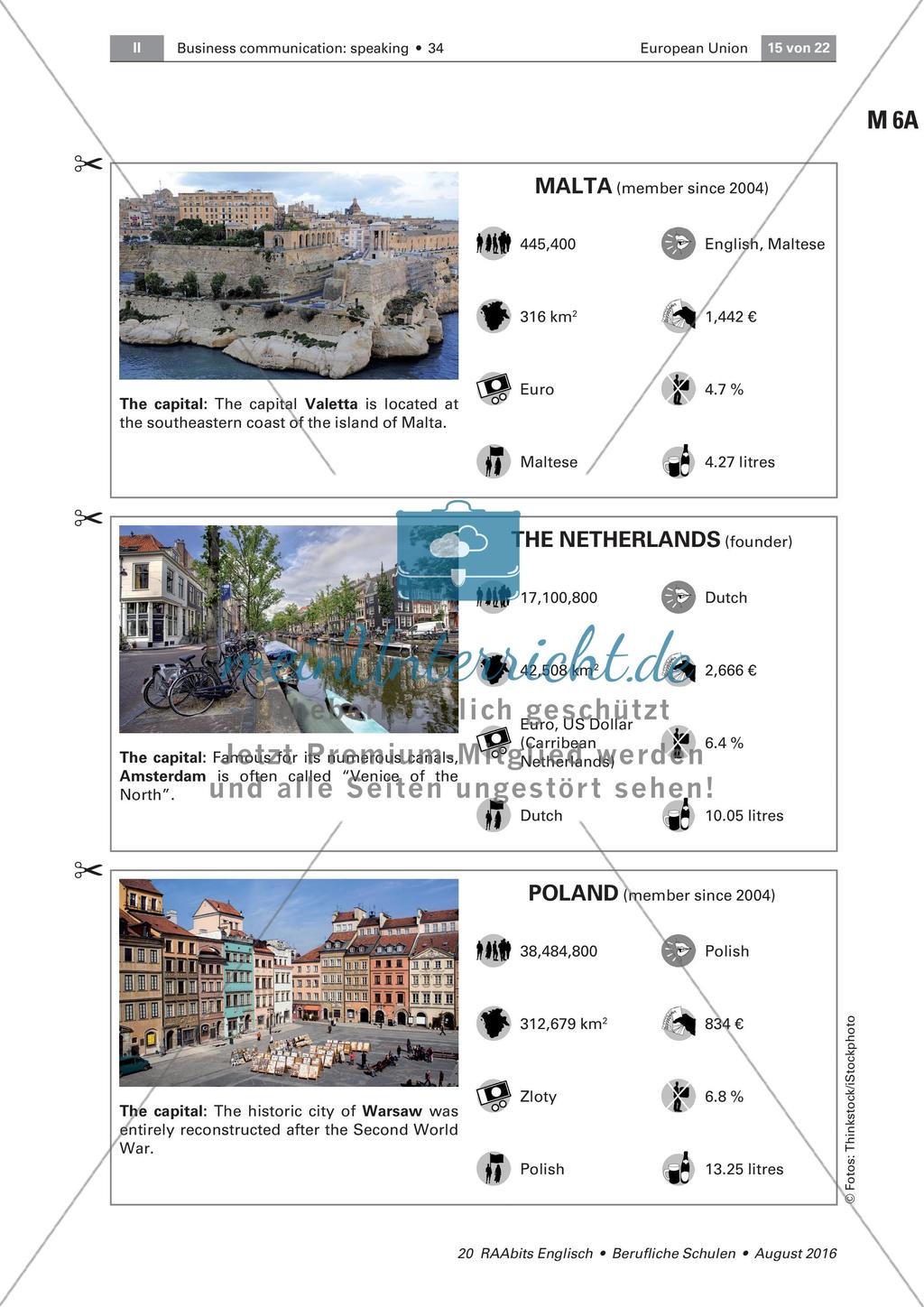 European Union - Member states and Country fact cards Preview 12
