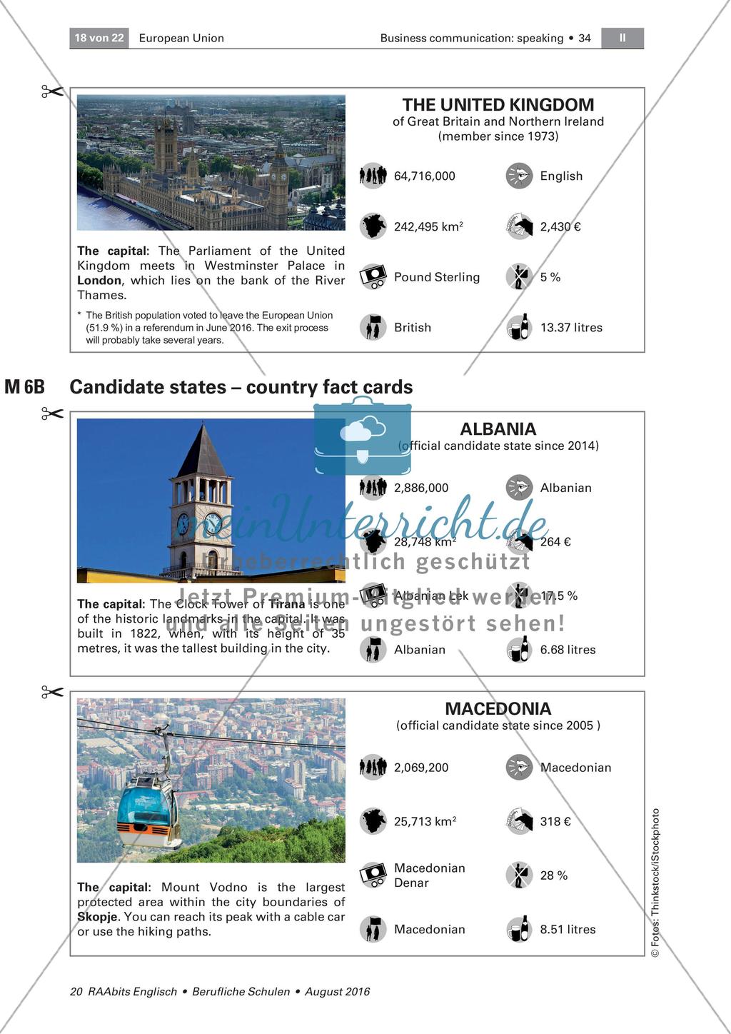 European Union - Member states and Country fact cards Preview 15