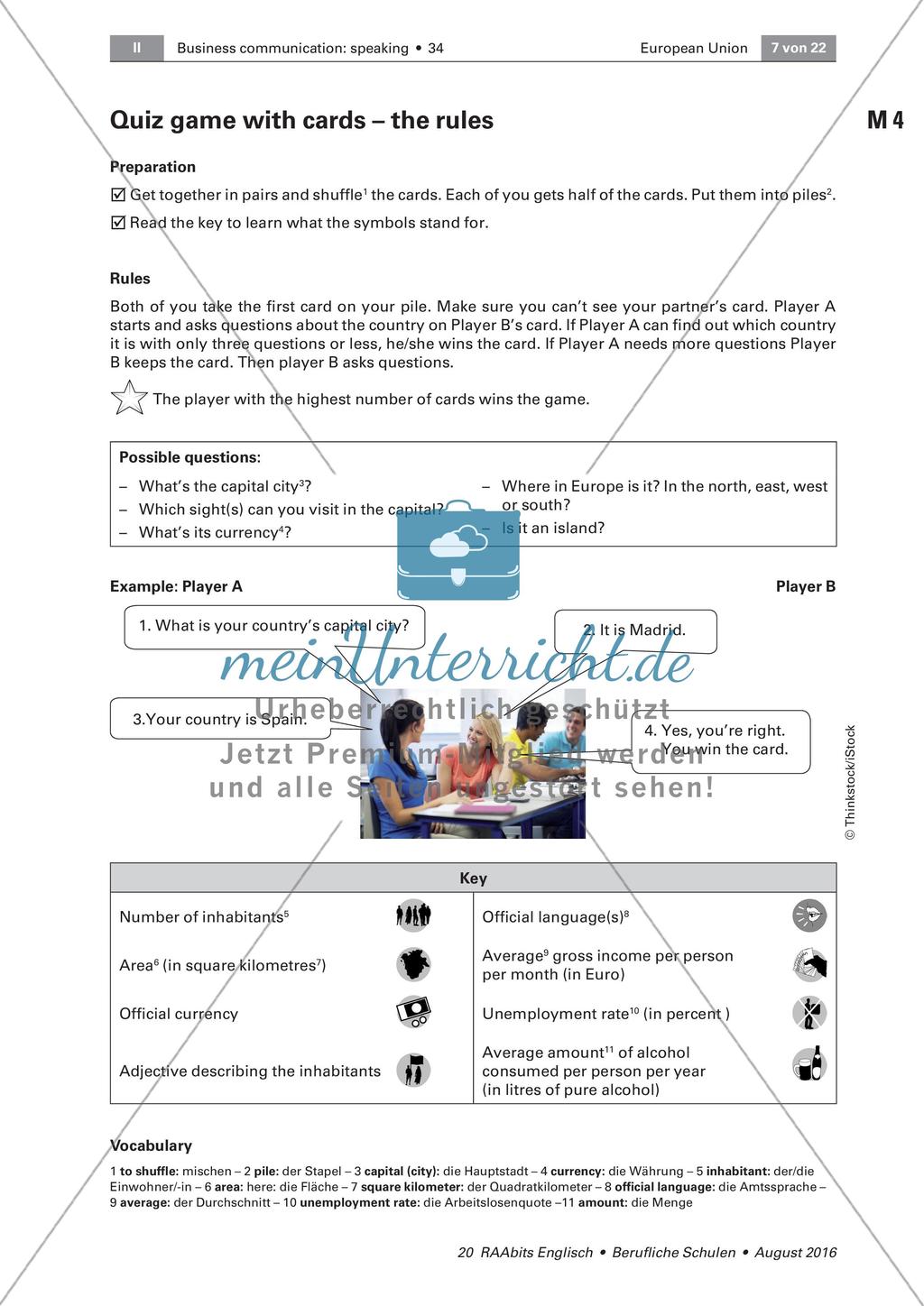 European Union - Member states and Country fact cards Preview 4