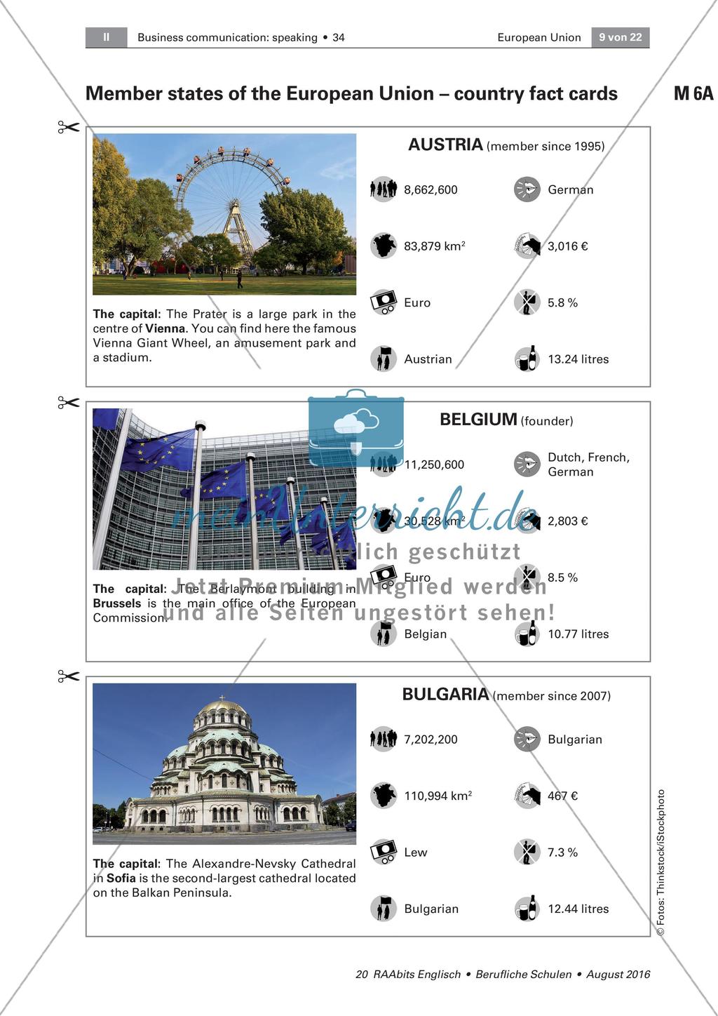 European Union - Member states and Country fact cards Preview 6