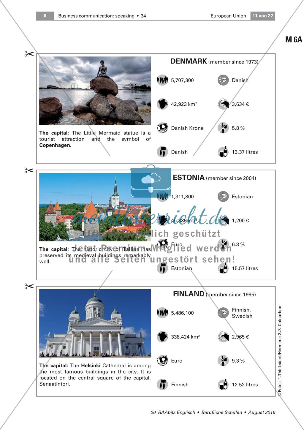 European Union - Member states and Country fact cards Preview 8