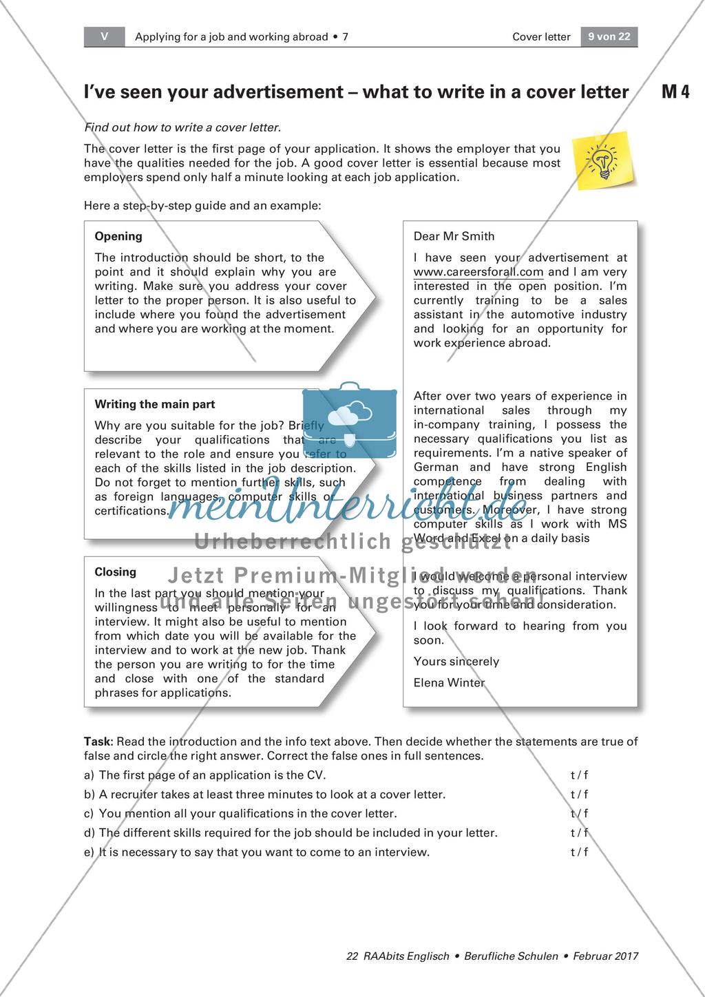 Writing a cover letter - Structure and Content Preview 4