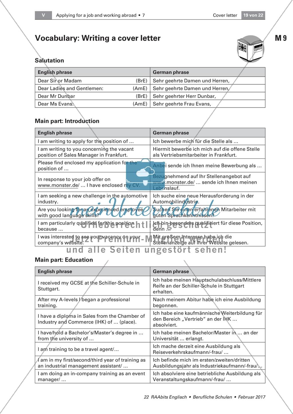 Writing a cover letter as Sales Assistant Preview 3