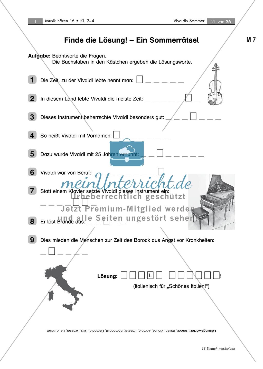 Vertonung des Sommers: Vivaldis Violinkonzert Preview 5