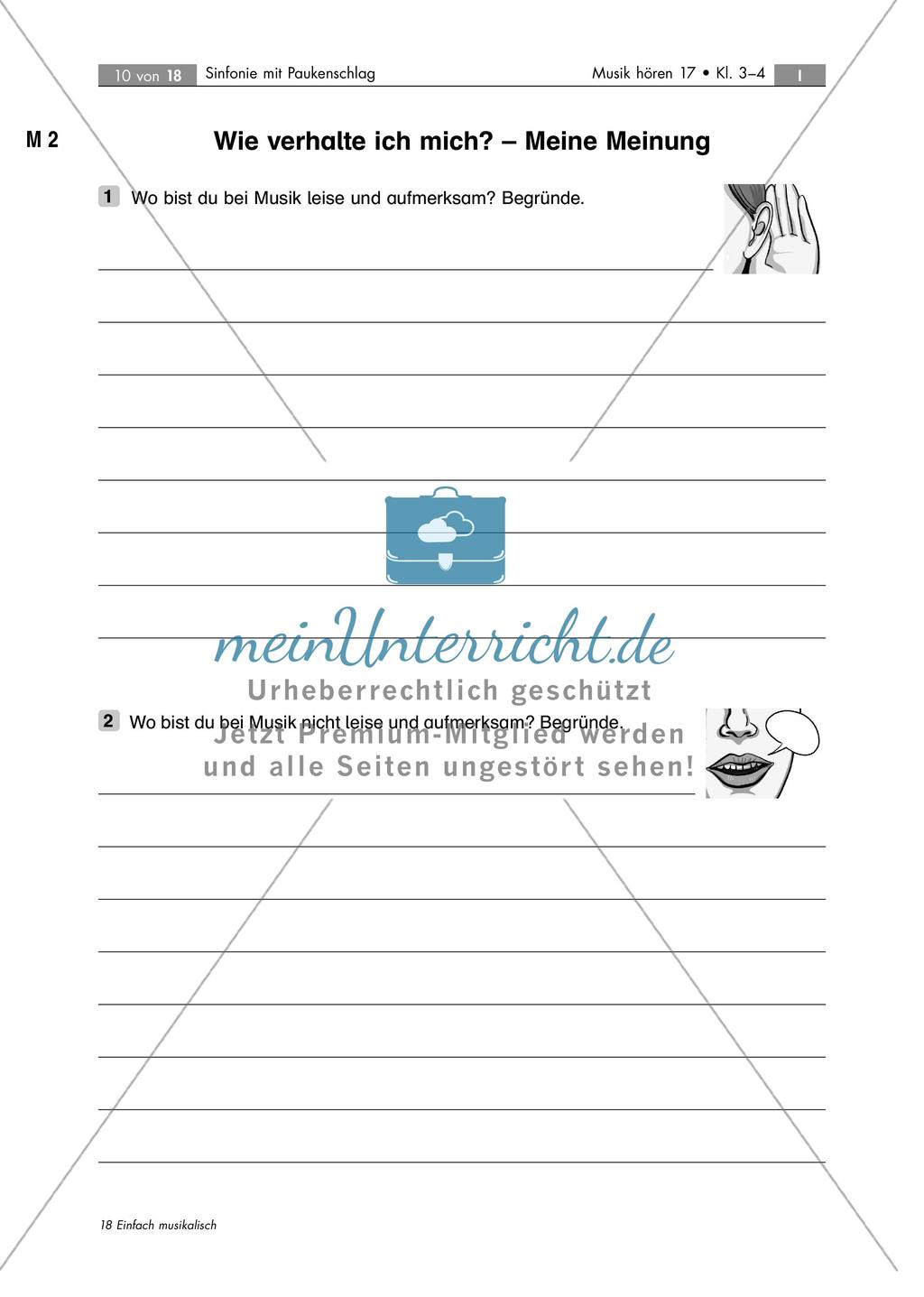 Zuhören von Musik: Sinfonie mit dem Paukenschlag Preview 10