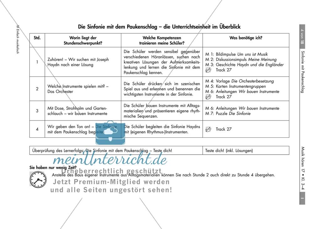 Zuhören von Musik: Sinfonie mit dem Paukenschlag Preview 4