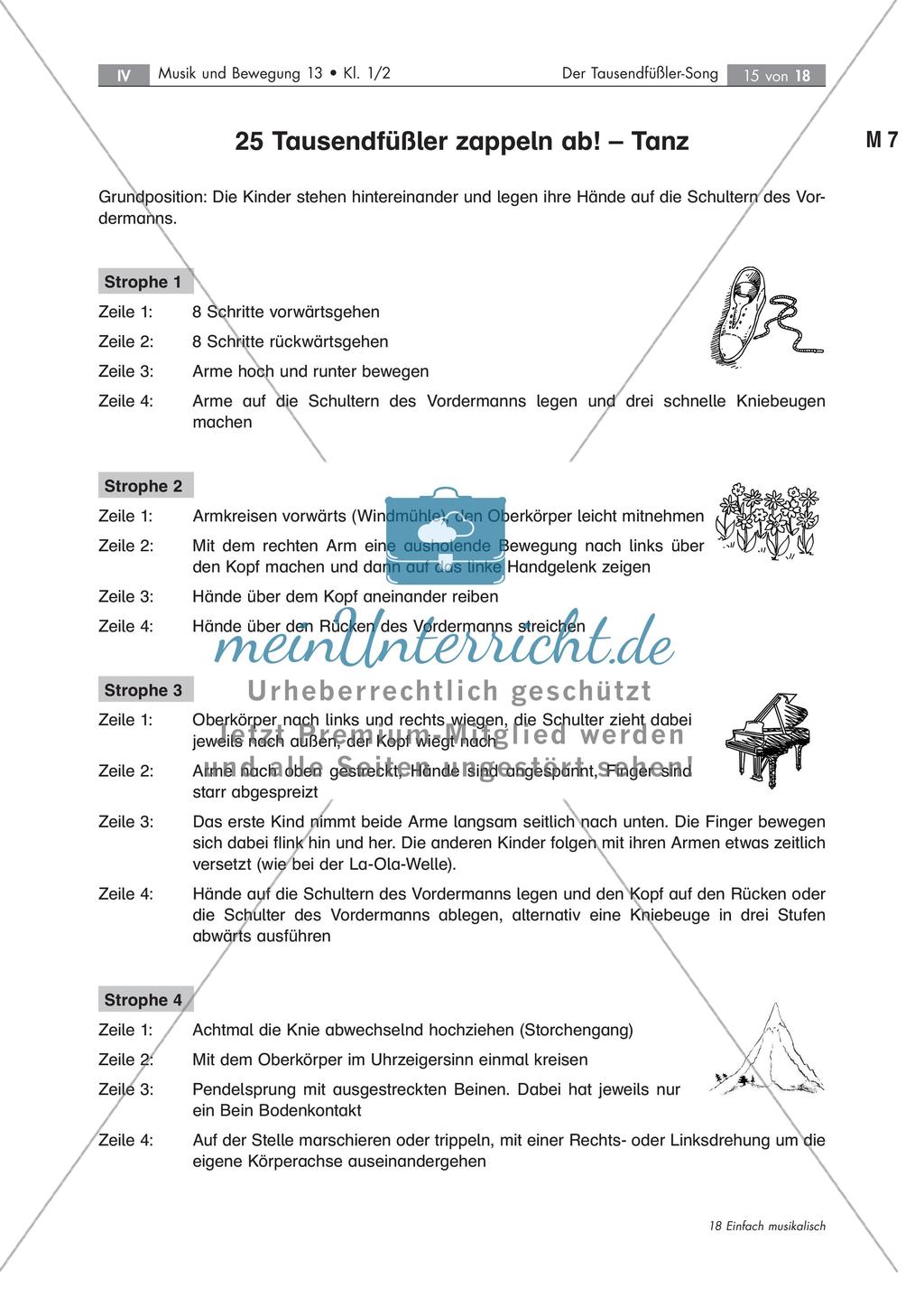 Bewegung und Liederarbeitung: