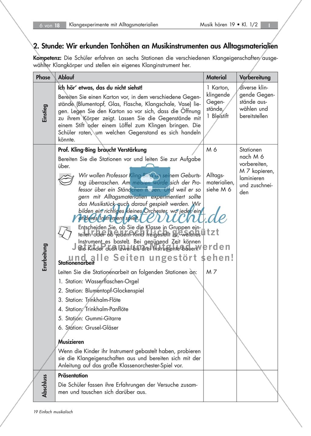 Klangexperimente mit Alltagsmaterialien Preview 6