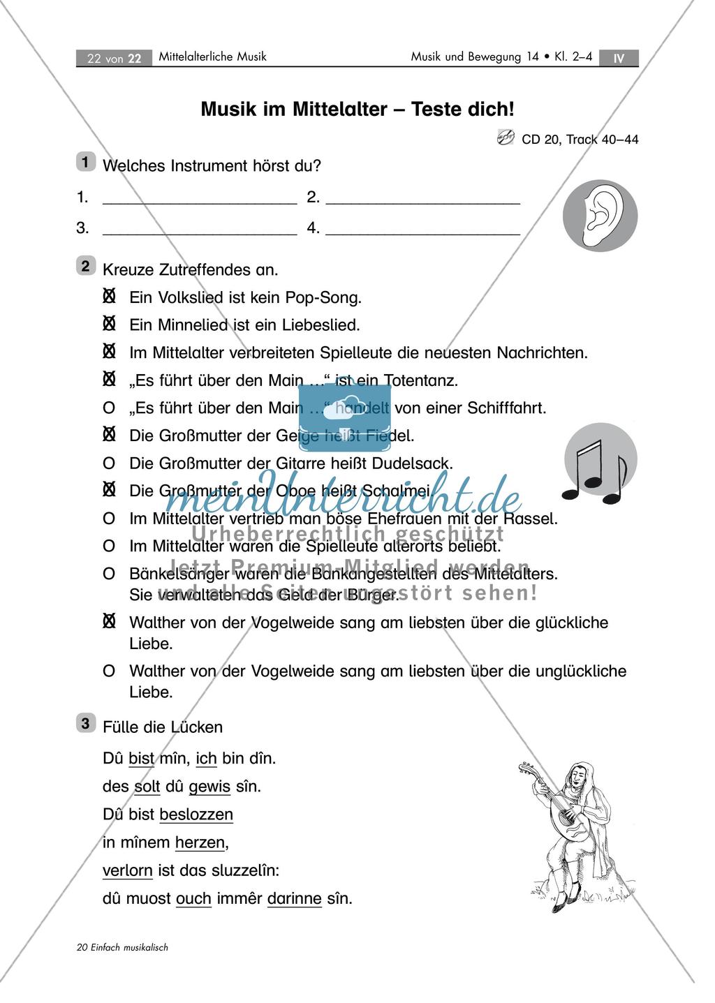 Musik im Mittelalter: Tanzspiel und historische Instrumente Preview 10