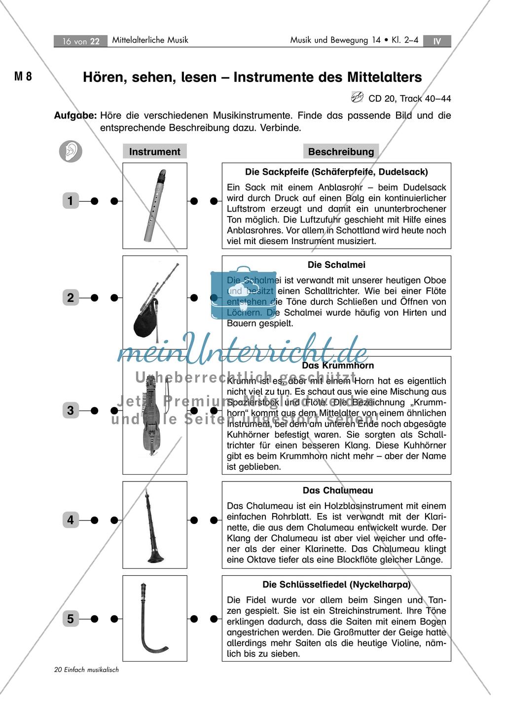 Musik im Mittelalter: Tanzspiel und historische Instrumente Preview 4