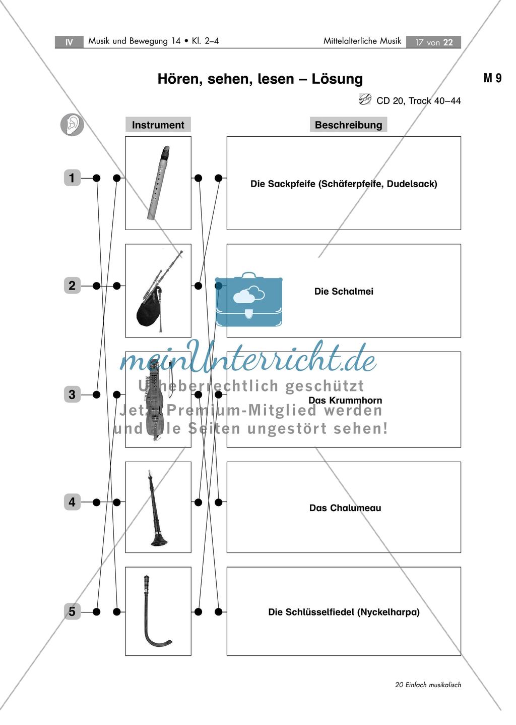 Musik im Mittelalter: Tanzspiel und historische Instrumente Preview 5