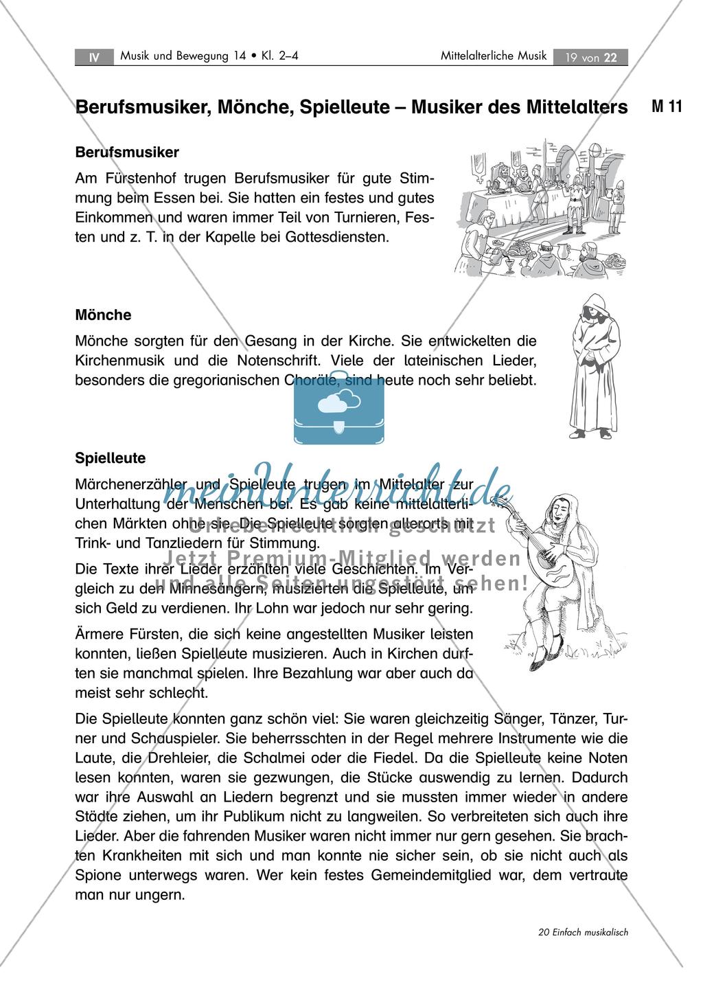 Musik im Mittelalter: Tanzspiel und historische Instrumente Preview 7