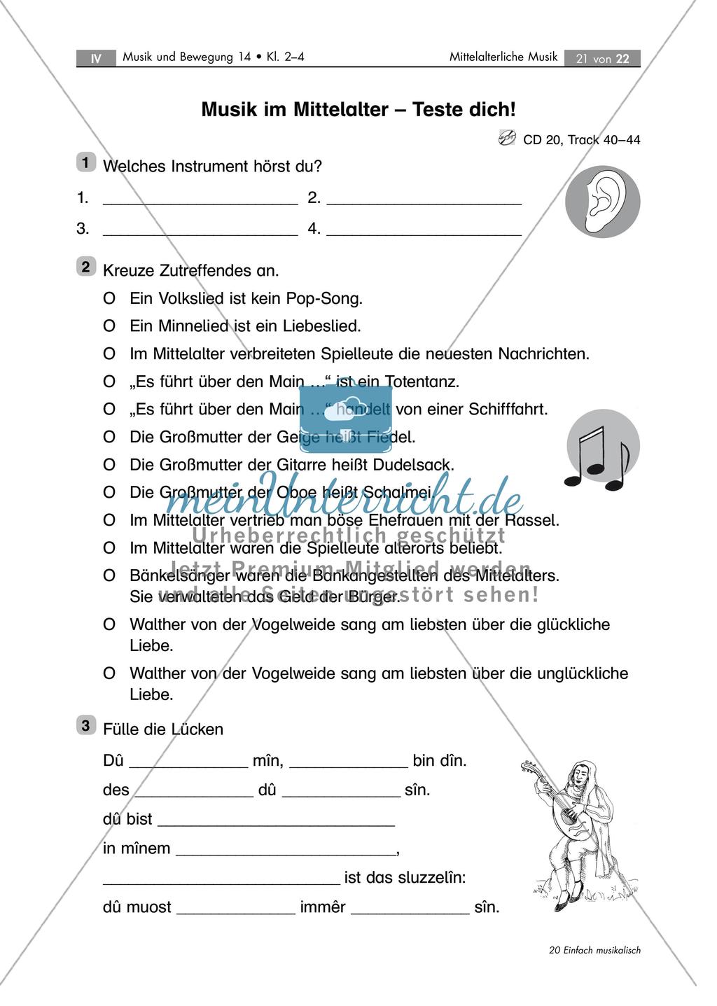 Musik im Mittelalter: Tanzspiel und historische Instrumente Preview 9
