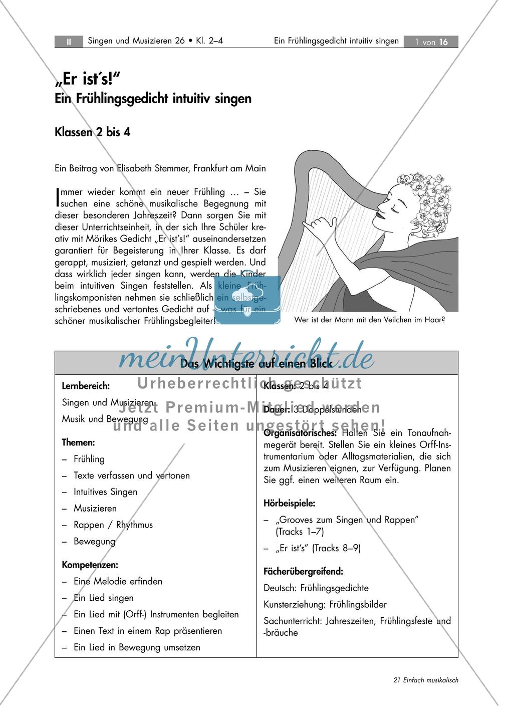 Vertonung des Frühlings Preview 1
