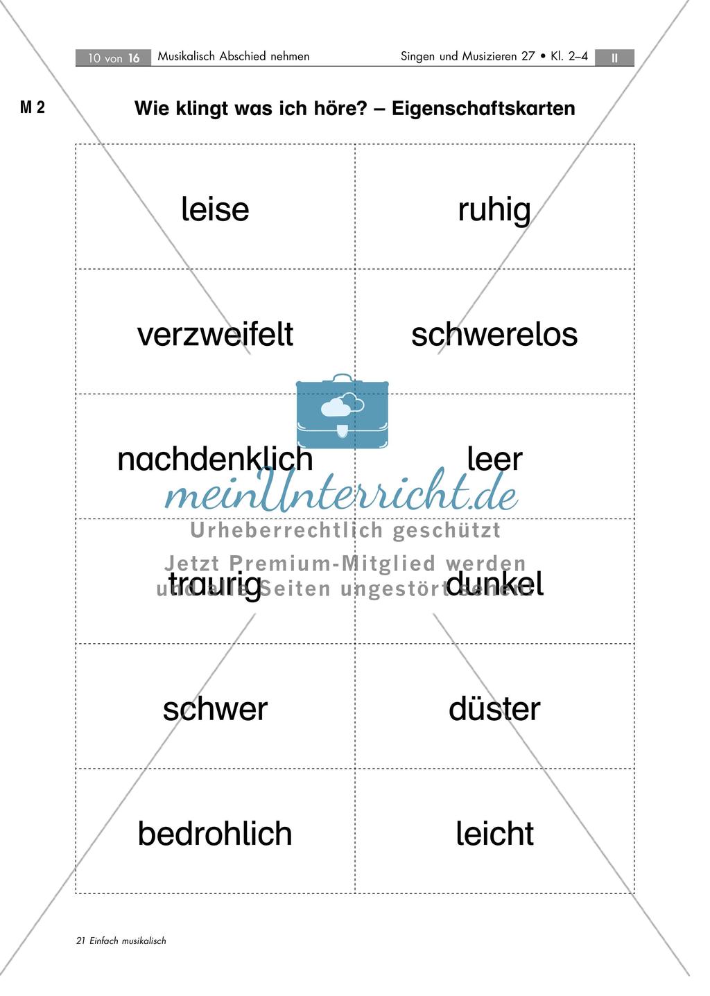 Musikalische Behandlung des Themas