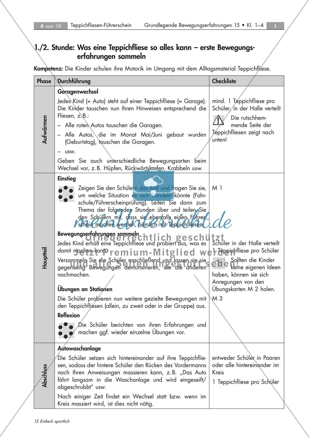 Teppichfliesen: Bewegungserfahrungen Preview 4