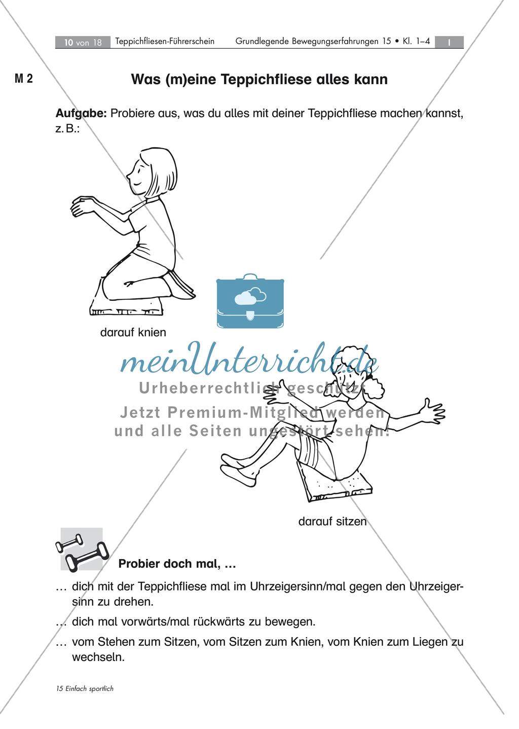 Teppichfliesen: Bewegungserfahrungen Preview 9