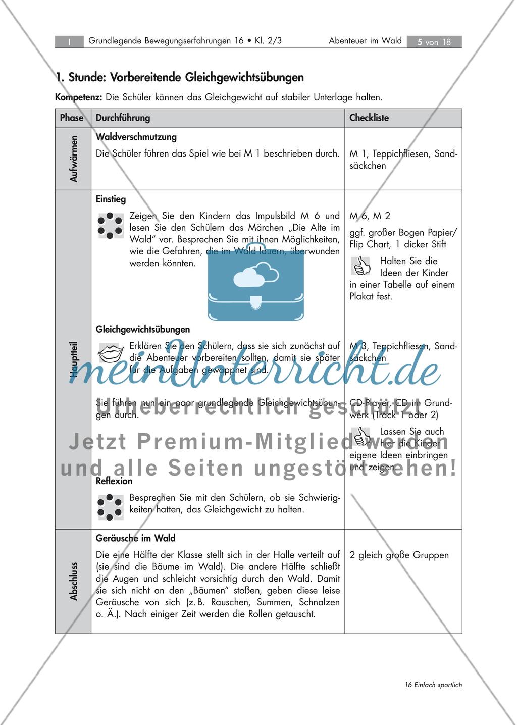 Stationstraining: Schulung des Gleichgewichts Preview 5