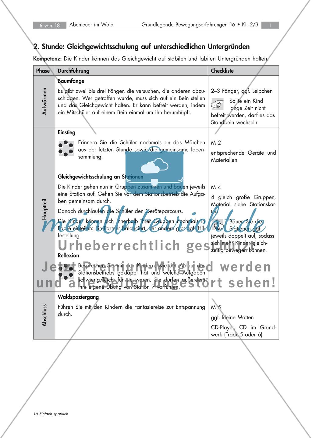 Stationstraining: Schulung des Gleichgewichts Preview 6