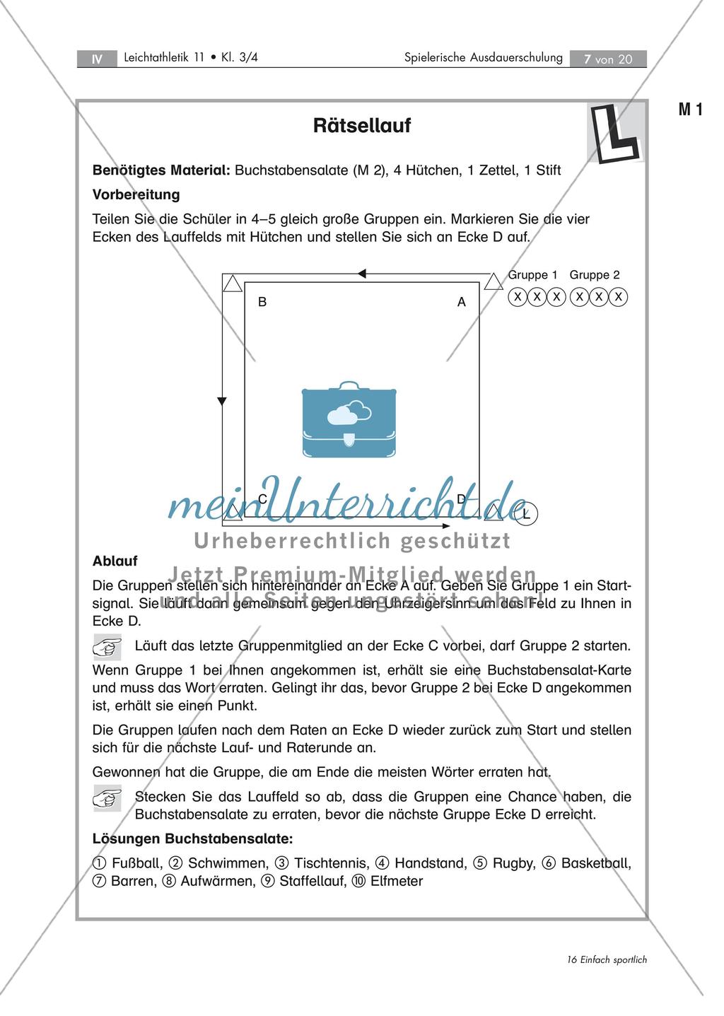 Laufschulung: Rätsel- und Fragenlauf Preview 1