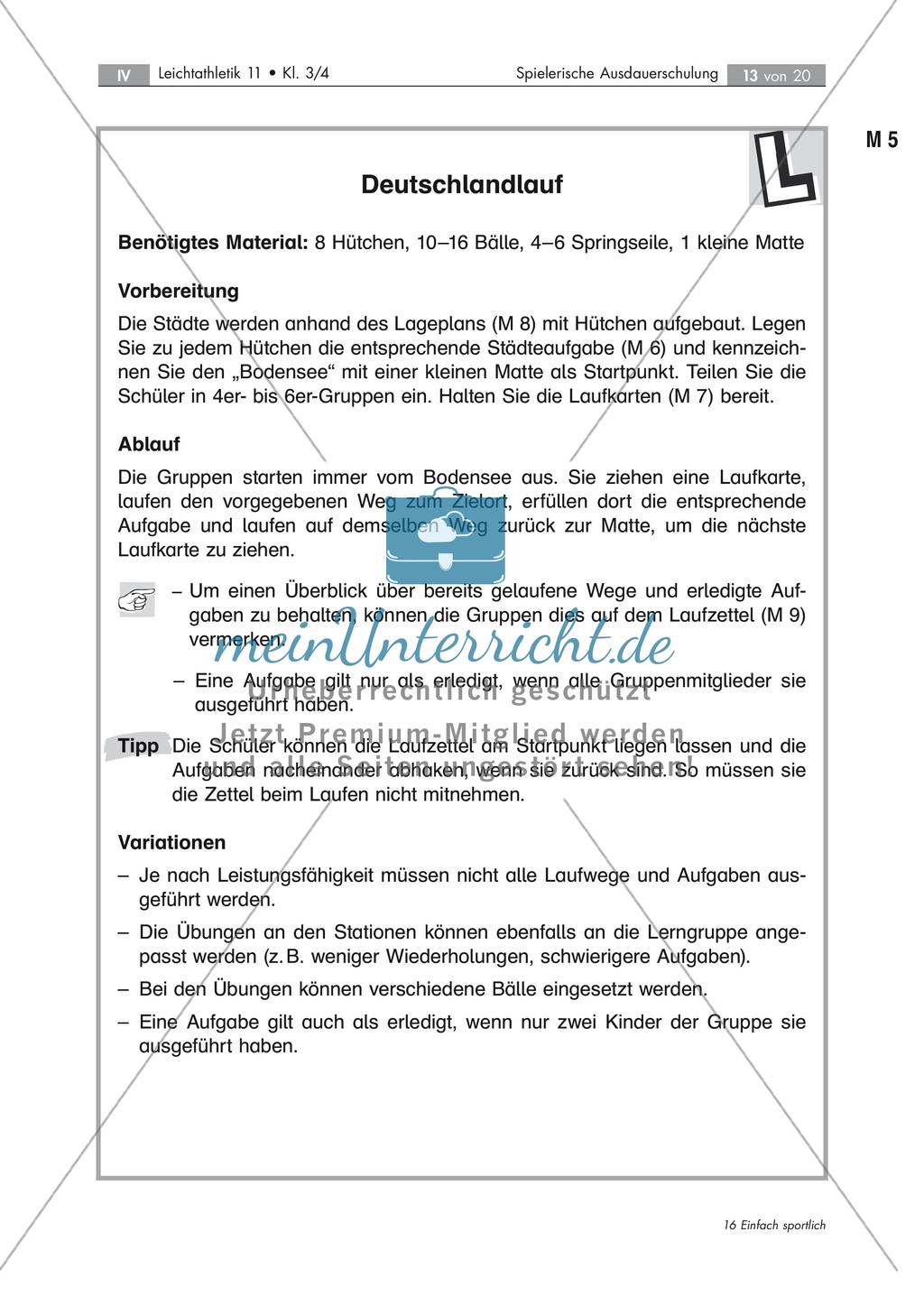 Laufschulung: Deutschlandlauf Preview 1