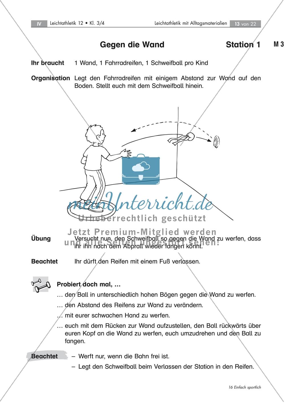 Leichtathletik: Verbesserung der Wurffertigkeit Preview 1