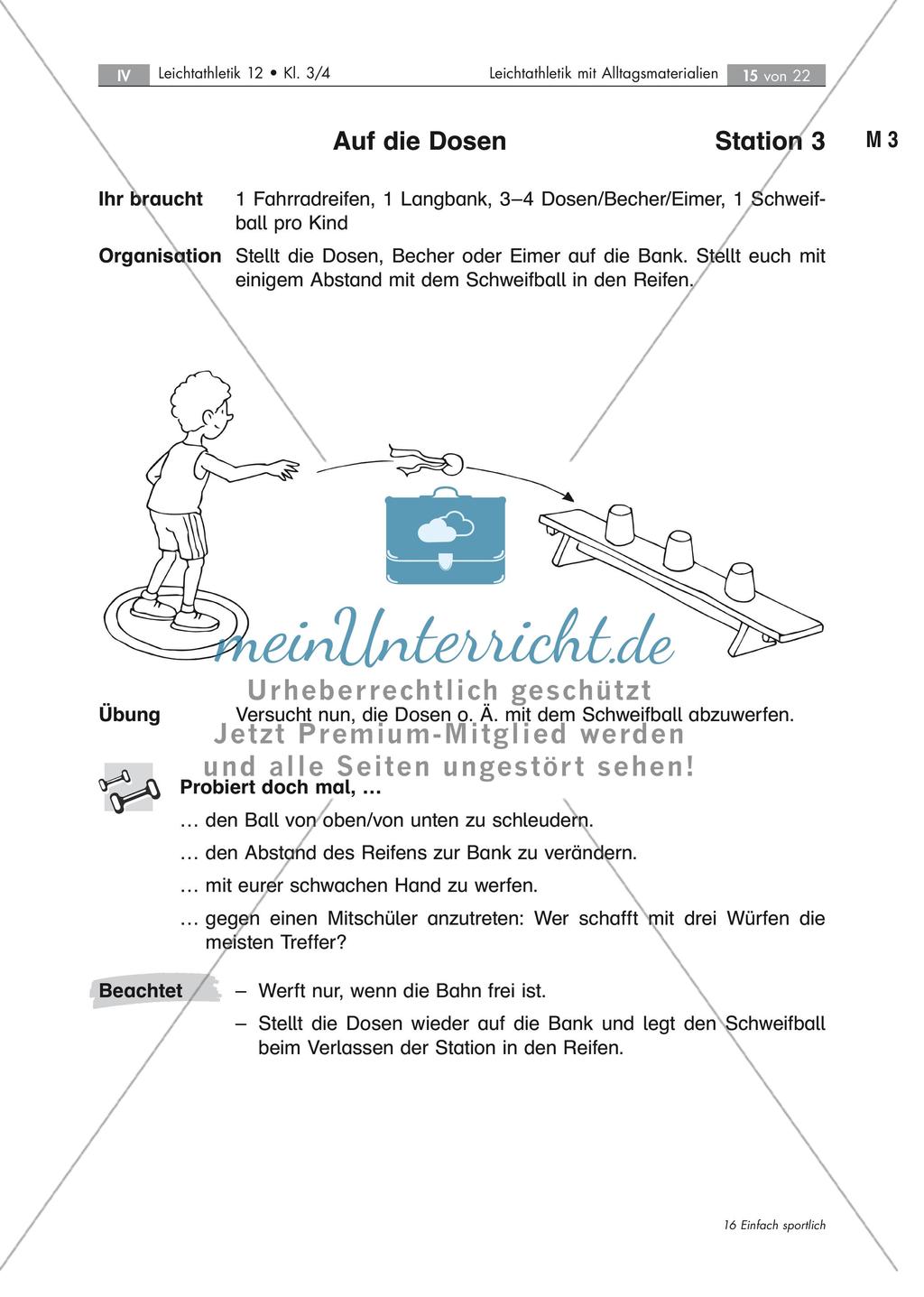 Leichtathletik: Verbesserung der Wurffertigkeit Preview 3
