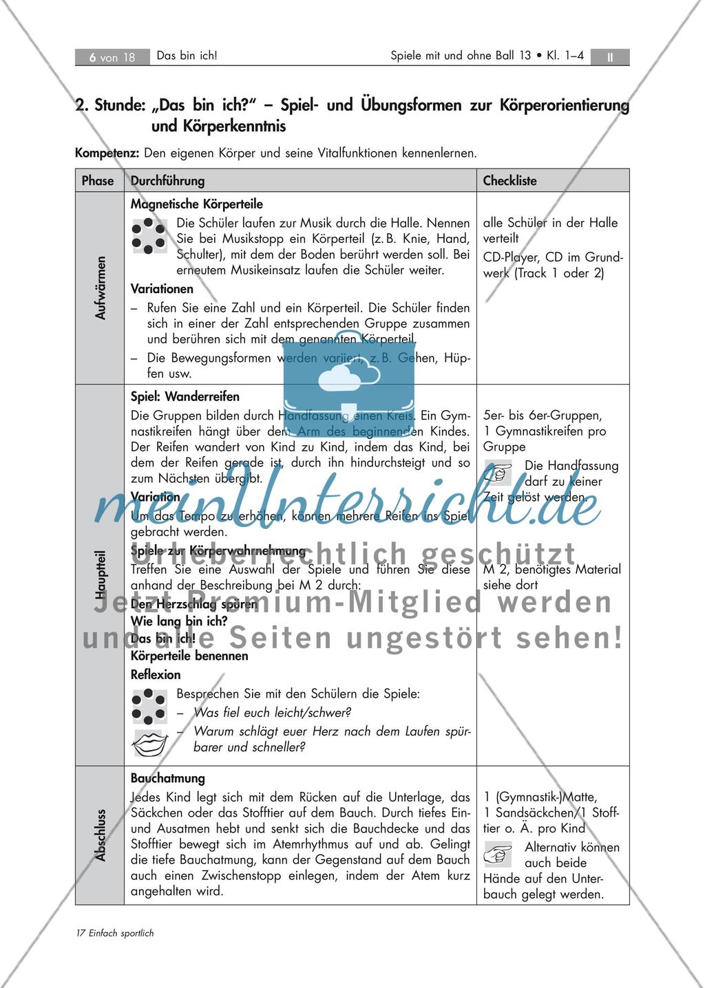 Spiel- und Übungsformen zur Körperwahrnehmung Preview 6