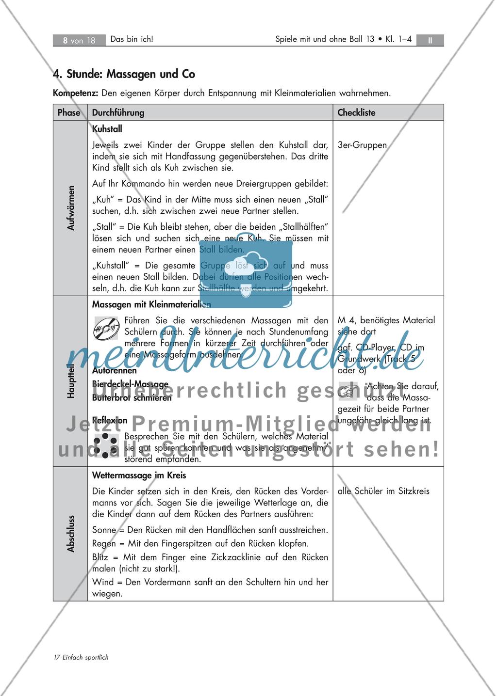 Spiel- und Übungsformen zur Körperwahrnehmung Preview 8