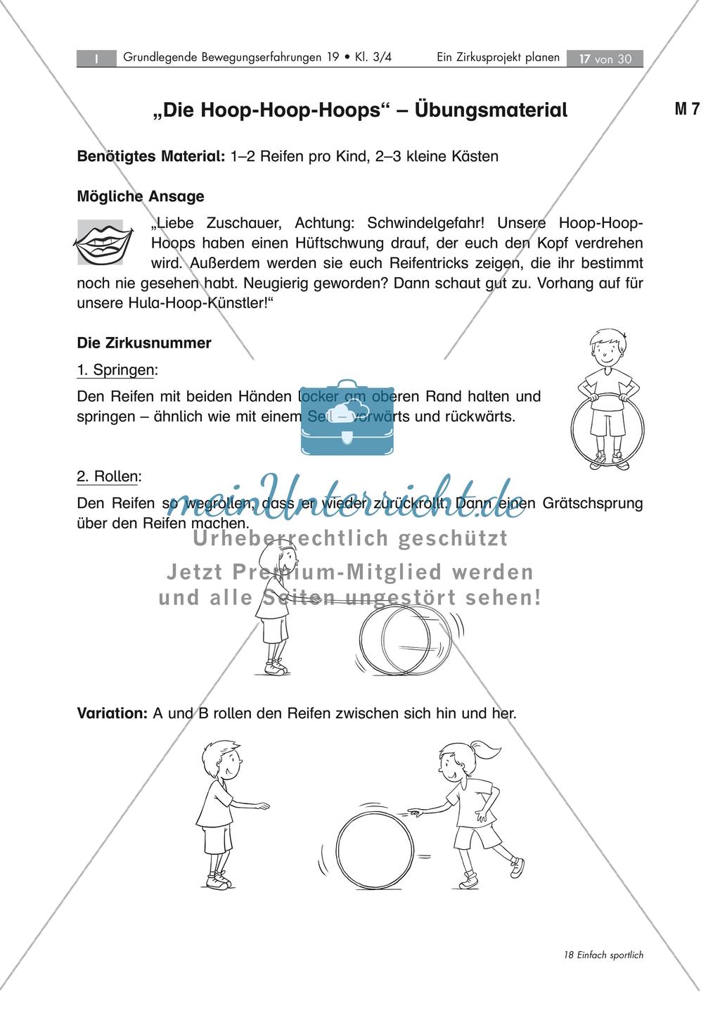 Ein Zirkusprojekt planen: Hula-Hoop Preview 2