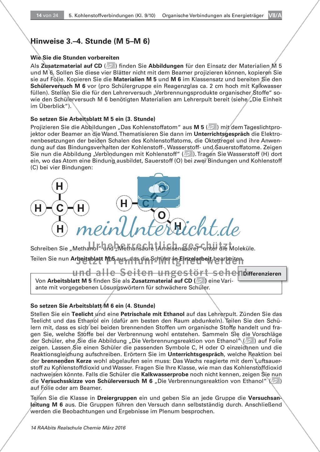 Das Kohlenstoffatom und seine Verbindungen Preview 3