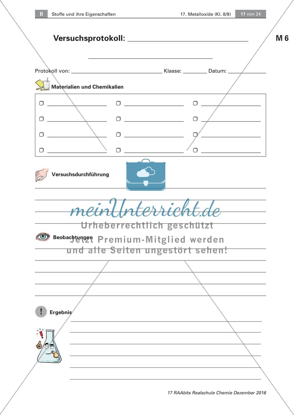 Metalloxide: Kupferoxid-Eisen-Gemisch erhitzen Preview 2