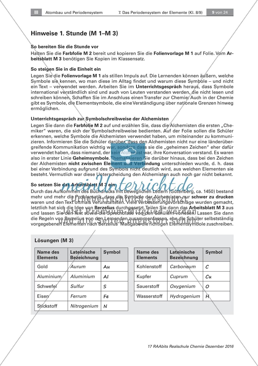 Einführung in die Elementsymbole Preview 4