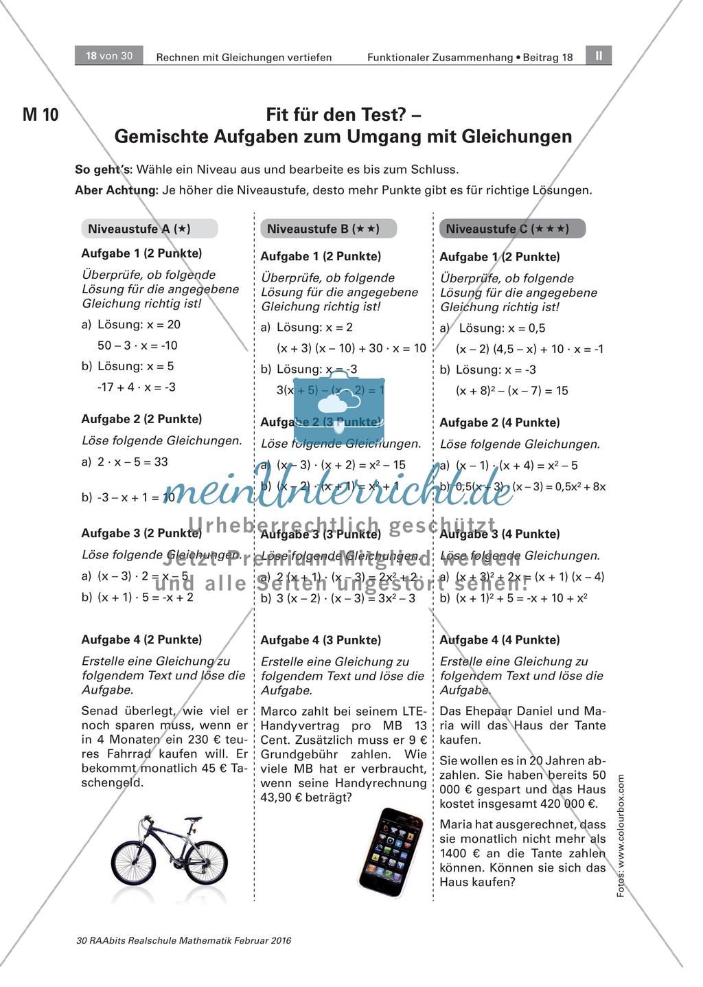 Anwenden von Gleichungen Preview 5