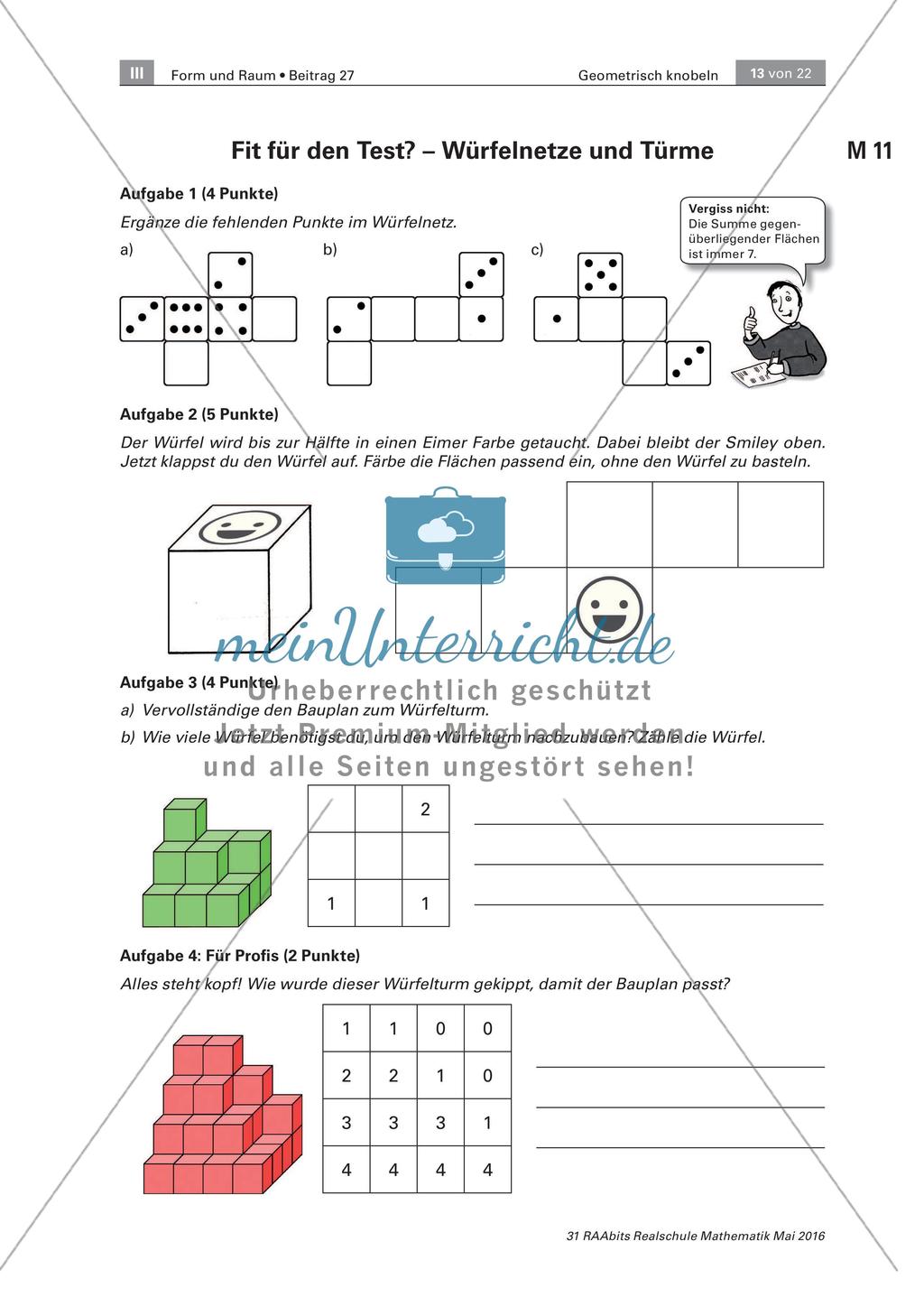 Geometrisch Knobeln - Stationenzirkel zum Aufbau räumlicher Vorstellungskraft Preview 13