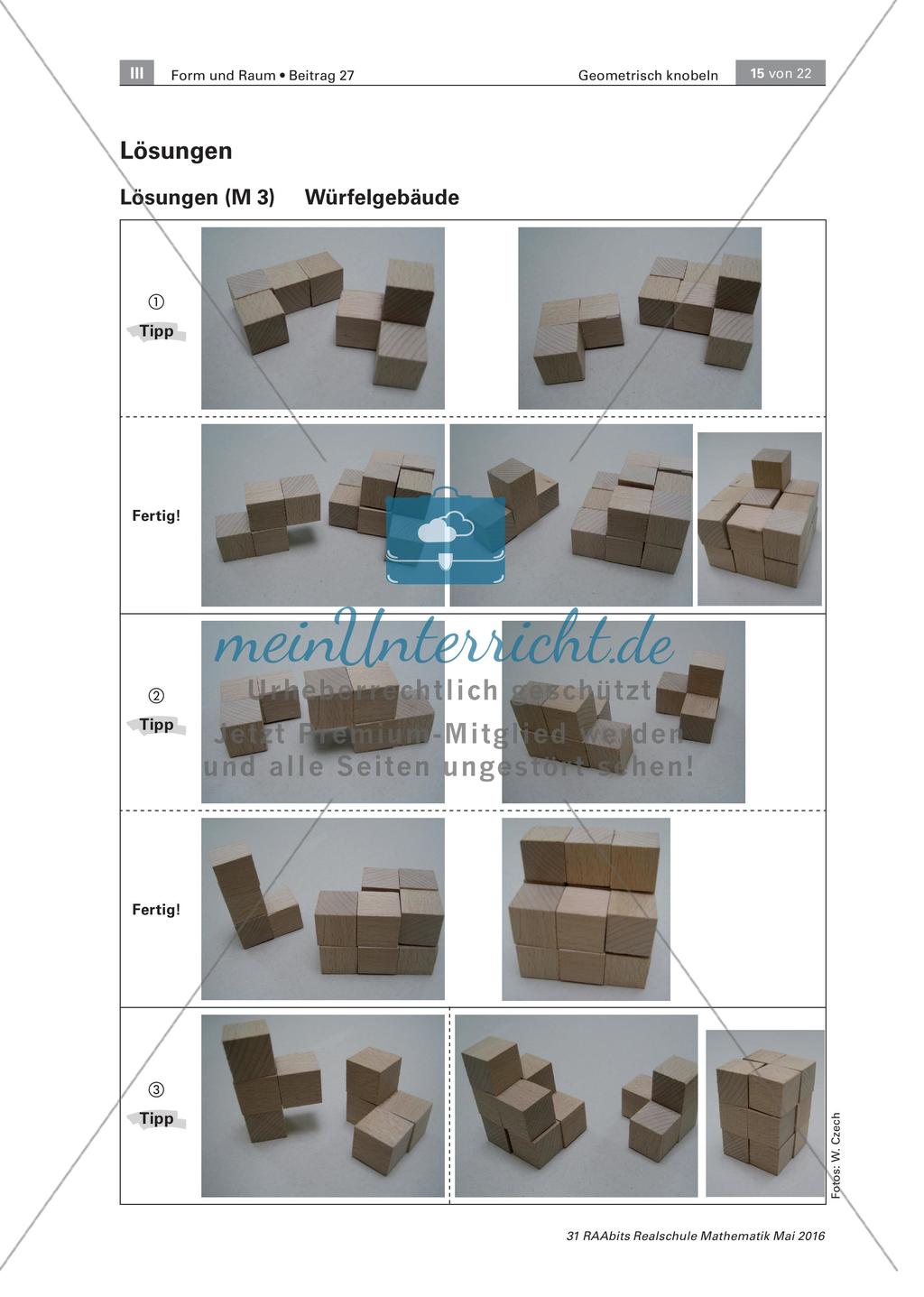 Geometrisch Knobeln - Stationenzirkel zum Aufbau räumlicher Vorstellungskraft Preview 15
