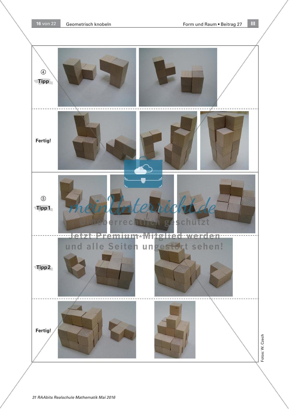 Geometrisch Knobeln - Stationenzirkel zum Aufbau räumlicher Vorstellungskraft Preview 16