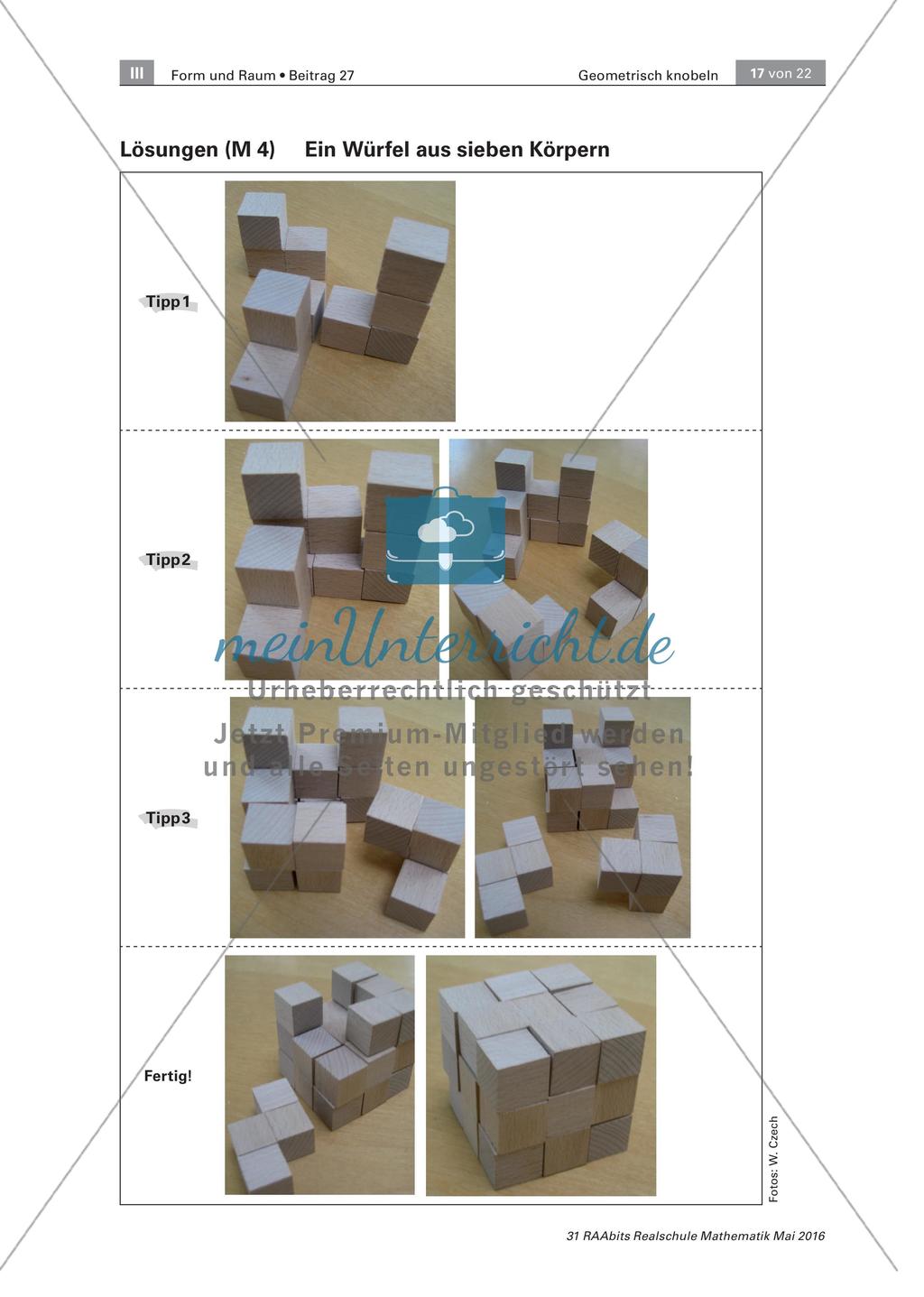 Geometrisch Knobeln - Stationenzirkel zum Aufbau räumlicher Vorstellungskraft Preview 17