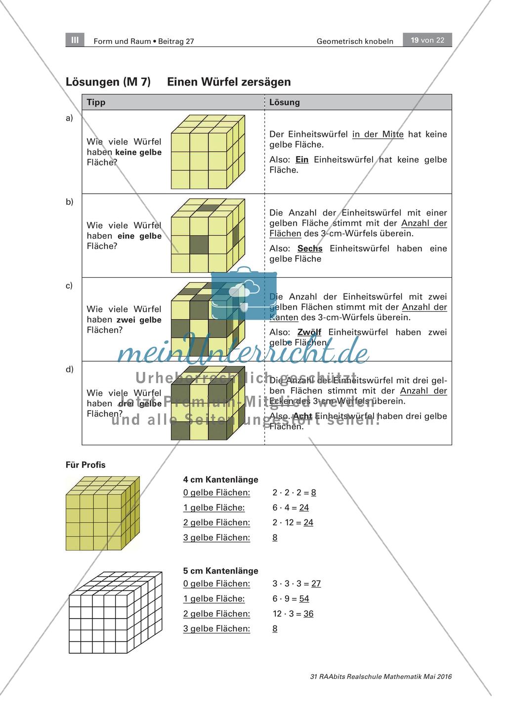 Geometrisch Knobeln - Stationenzirkel zum Aufbau räumlicher Vorstellungskraft Preview 19