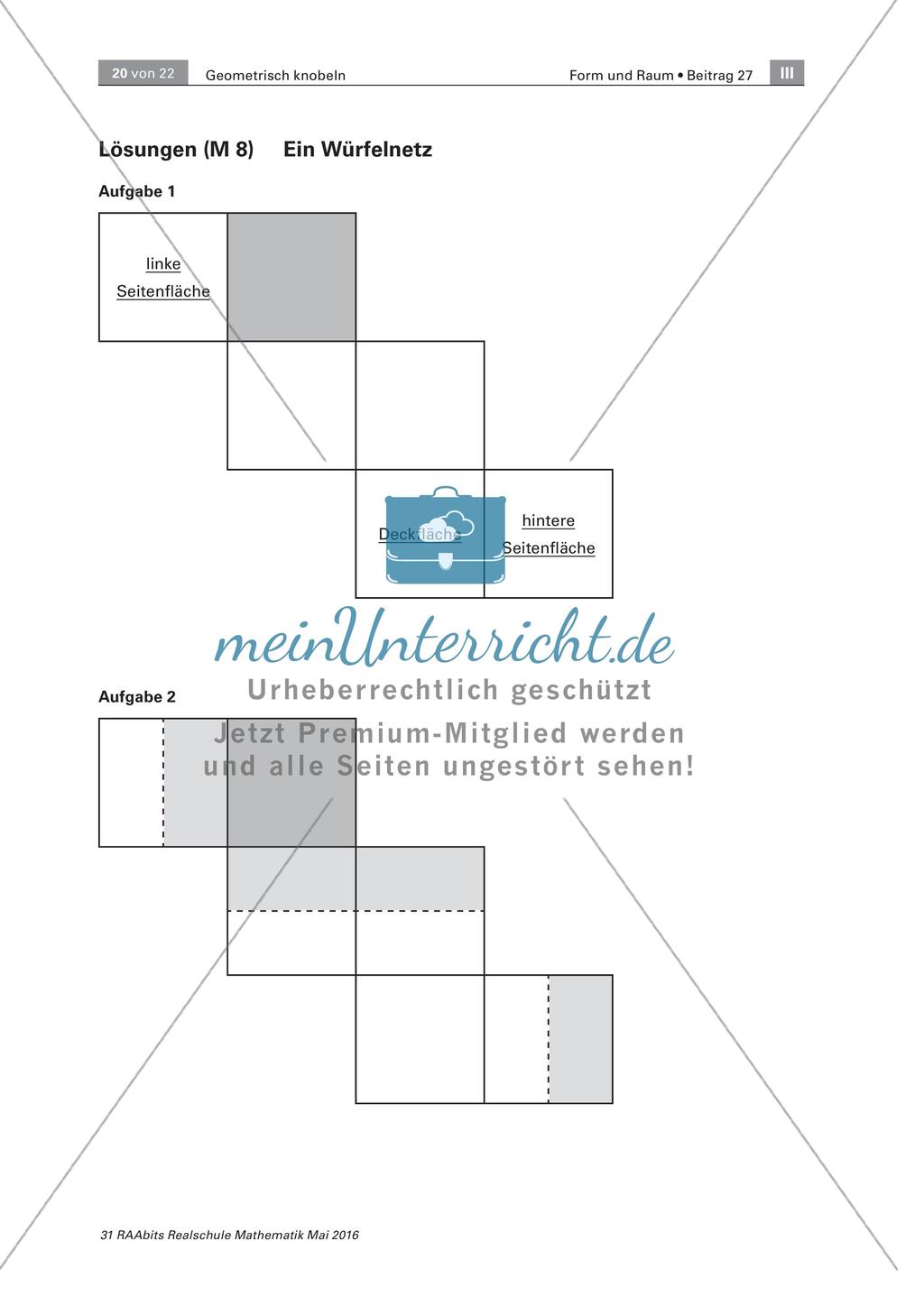 Geometrisch Knobeln - Stationenzirkel zum Aufbau räumlicher Vorstellungskraft Preview 20