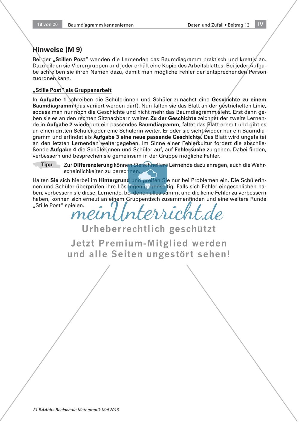 Glücksrad und Lostrommel - Wahrscheinlichkeiten im Baumdiagramm darstellen und berechnen Preview 18