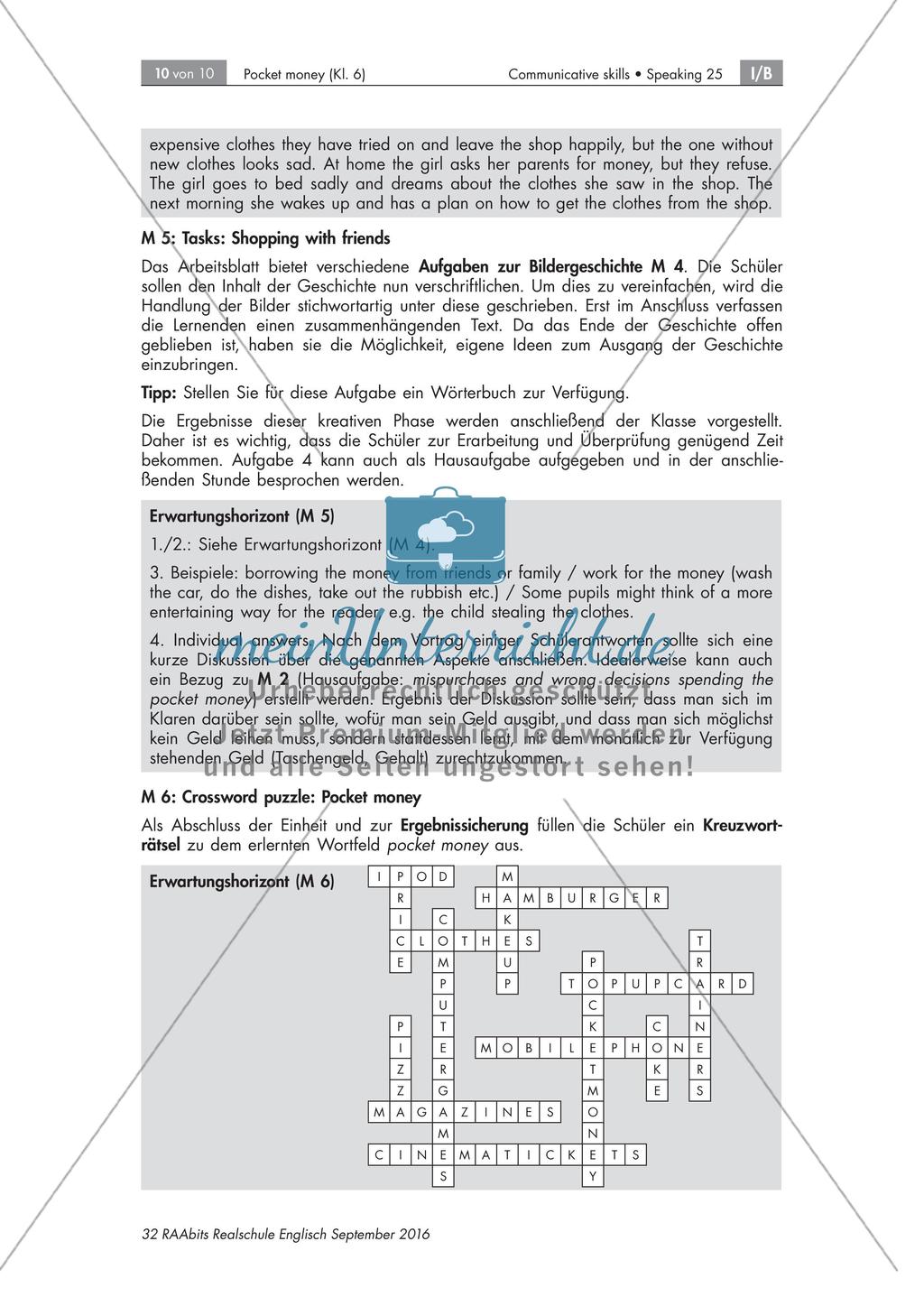 Pocket money: Diskussion über den Umgang mit Taschengeld Preview 10