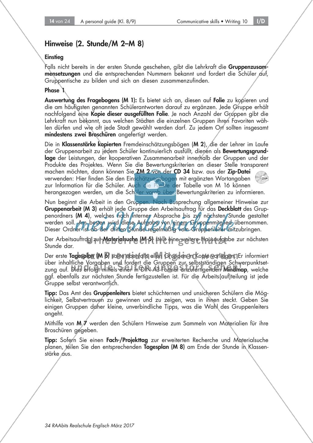 Writing a personal guide for English speaking exchange students Preview 14